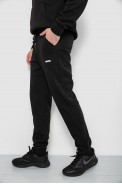 Спортивные штаны мужские на флисе, цвет черный, 129RA9998 - фото № 2