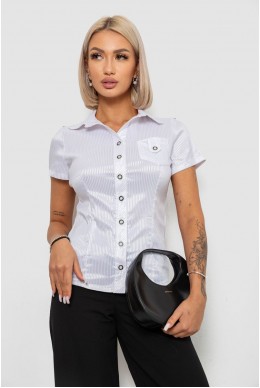 Сорочка класична в смужку  -уцінка, колір білий, 230R668-2-U-30