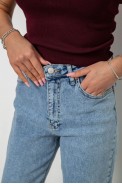 Джинсы женские Balon, цвет голубой, 244R2616 - фото № 4