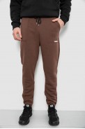 Спортивные штаны мужские на флисе, цвет коричневый, 129RA9998 - фото № 0