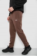 Спортивные штаны мужские на флисе, цвет коричневый, 129RA9998 - фото № 2