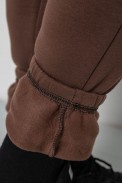 Спортивные штаны мужские на флисе, цвет коричневый, 129RA9998 - фото № 6