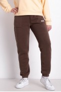 Спортивные штаны мужские на флисе, цвет коричневый, 129RA9998 - фото № 0