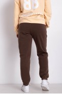 Спортивные штаны мужские на флисе, цвет коричневый, 129RA9998 - фото № 2