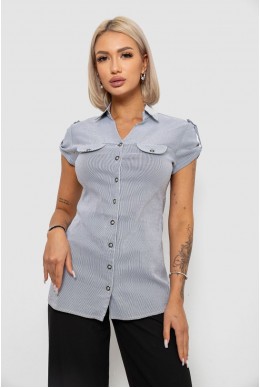 Сорочка-туніка в смужку  -уцінка, колір сірий, 230R665-1-U-6