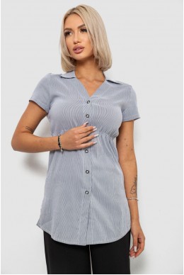 Сорочка-туніка в смужку  -уцінка, колір сірий, 230R665-U-13