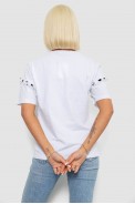 Футболка женская с принтом, цвет белый, 244R2351 - фото № 3