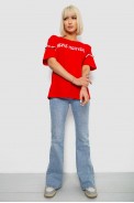 Футболка женская с принтом, цвет красный, 244R2351 - фото № 1