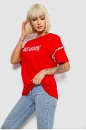 Футболка женская с принтом, цвет красный, 244R2351 - фото № 2