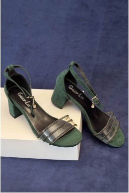 Босоножки женские, цвет зеленый, 243RE285