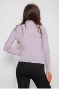 Водолазка жіноча в рубчик  -уцінка, колір світло-бузковий, 214R91306-U-34 - фото № 3