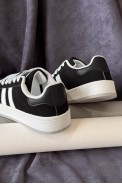 Кеды женские замша, цвет черно-белый, 248RJH200-12 - фото № 3