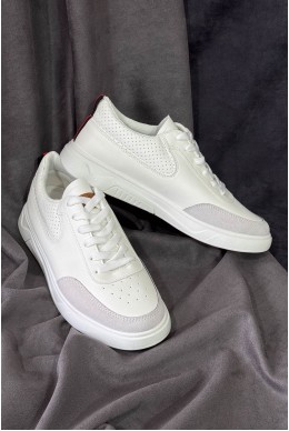 Кеди чоловічі, колір біло-сірий, 248RR126-7