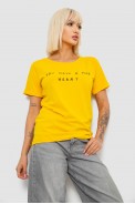 Футболка женская с принтом, цвет желтый, 244R2002 - фото № 2