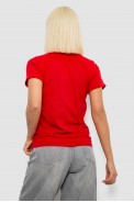 Футболка жіноча з принтом, колір червоний, 244R2002 - фото № 3