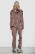 Спортивный костюм женский велюровый  -уценка, цвет мокко, 257R4119-U-6 - фото № 3