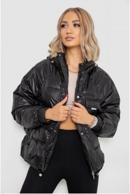 Куртка жіноча демісезонна  -уцінка, колір чорний, 244R6663-U-3