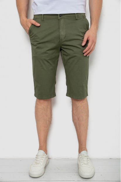 Шорти чоловічі  -уцінка, колір хакі, 244RLS24-0180-U-1