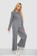 Костюм жіночий в рубчик повсякденний  -уцінка, колір сірий, 238R57415-U-4 - фото № 2