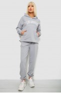 Спортивный костюм женский с принтом, цвет серый, 244R1063AG - фото № 0