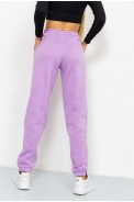 Спорт штани жіночі на флісі, колір бузковий, 119R167 - фото № 3