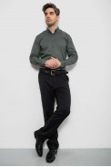 Мужская рубашка с принтом, цвет хаки, 186R7070 - фото № 1