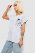 Футболка женская с принтом, цвет серый, 244R2430 - фото № 2