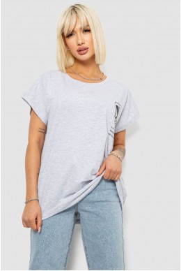 Футболка женская с принтом, цвет серый, 244R2430