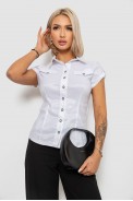 Сорочка класична в смужку  -уцінка, колір білий, 230R667-1-U-54 - фото № 0