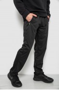 Спортивні штани чоловічі однотонні, колір чорний, 244RY-406 - фото № 2