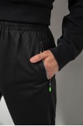 Спортивні штани чоловічі однотонні, колір чорний, 244RY-406 - фото № 4