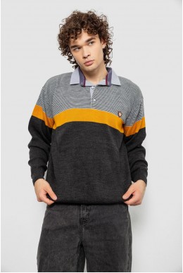 Светр-обманка чоловічий, колір сірий, 161R913