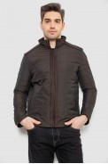Куртка мужская демисезонная, цвет темно-коричневый, 244R001K - фото № 0