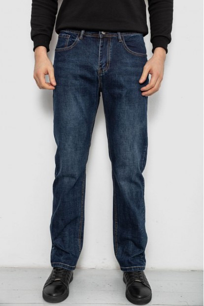 Джинсы мужские прямого кроя, цвет синий, 244R9902