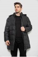 Куртка чоловіча зимова подовжена  -уцінка, колір чорний, 244RH76-10-U - фото № 1