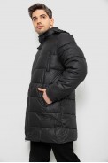 Куртка чоловіча зимова подовжена  -уцінка, колір чорний, 244RH76-10-U - фото № 3