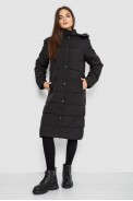 Куртка женская удлиненная батал  -уценка, цвет черный, 207R006-1-U-5 - фото № 1