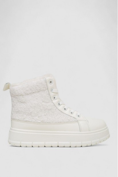 Ботинки женские зимние на меху  -уценка, цвет белый, 248RMB14-U