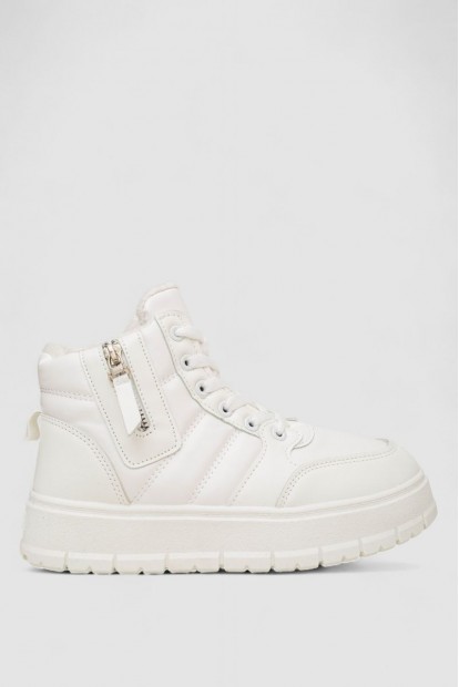 Кроссовки женские зимние на меху  -уценка, цвет белый, 248RMB06-U