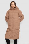 Куртка женская удлиненная  -уценка, цвет бежевый, 207R006-U-2 - фото № 0