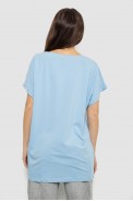 Футболка женская с принтом, цвет голубой, 244R3002 - фото № 3