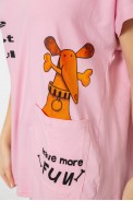 Футболка жіноча з принтом, колір рожевий, 244R3002 оптом - фото № 4