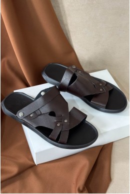 Сандалії чоловічі, колір коричневий, 214R75