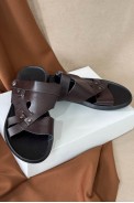 Сандалії чоловічі, колір коричневий, 214R75 оптом - фото № 2