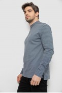 Сорочка чоловіча однотонна з принтом, колір сірий, 186R2077 - фото № 2