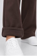 Спортивные штаны женские однотонные, цвет шоколадный, 257R650 - фото № 4