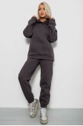 Спортивный костюм женский на флисе, цвет темно-серый, 247R2012 - фото № 0