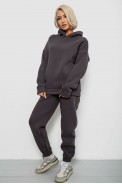 Спортивный костюм женский на флисе, цвет темно-серый, 247R2012 - фото № 2