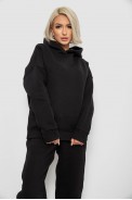 Спортивный костюм женский на флисе, цвет черный, 247R2012 - фото № 1