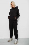 Спортивный костюм женский на флисе, цвет черный, 247R2012 - фото № 2